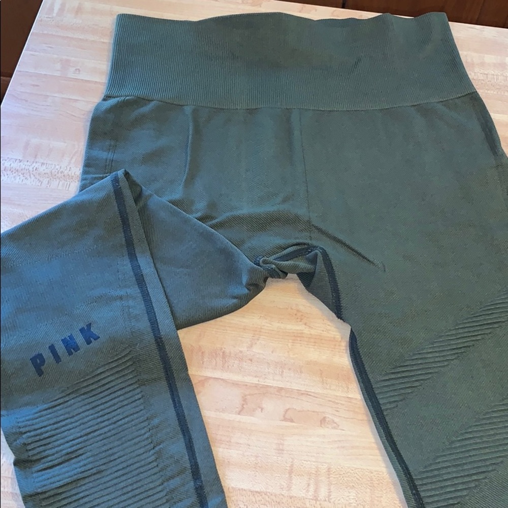 VS PINK Green Ultimate Leggings